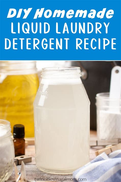 DIY Homemade Liquid Laundry Detergent (3 Ingredients).
